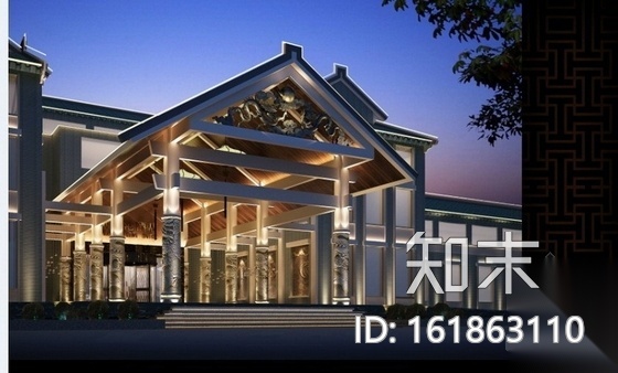 [山西]某奢华度假酒店装修图(含效果图)cad施工图下载【ID:161863110】