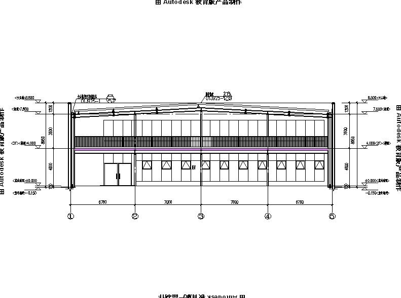 [宁夏]两层钢结构4S汽车店建筑施工图（含三个方案）cad施工图下载【ID:165620134】