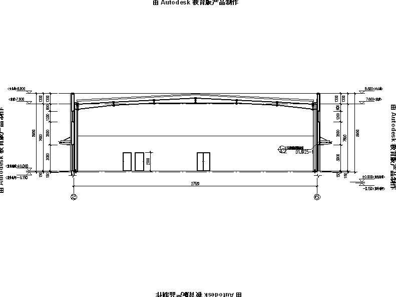 [宁夏]两层钢结构4S汽车店建筑施工图（含三个方案）cad施工图下载【ID:165620134】