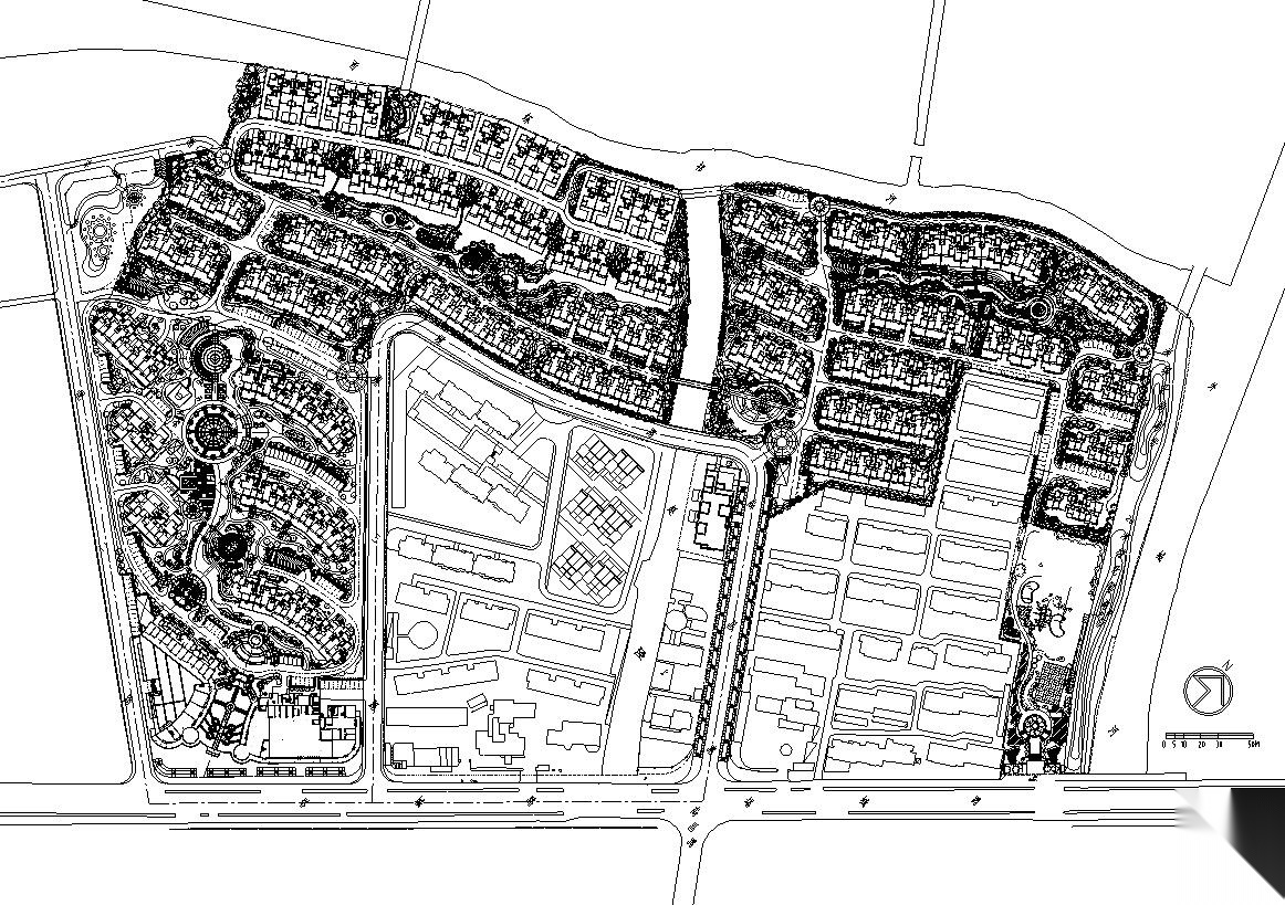 [上海]金地格林春岸全套景观设计施工图（绿化CAD）施工图下载【ID:161078190】