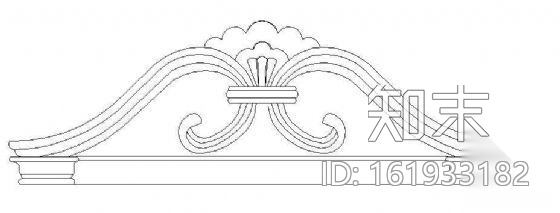 花饰浮雕cad施工图下载【ID:161933182】
