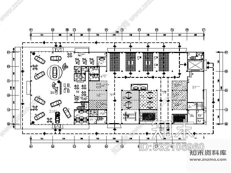 施工图上海某车行4S店装饰装修图施工图下载【ID:532105960】