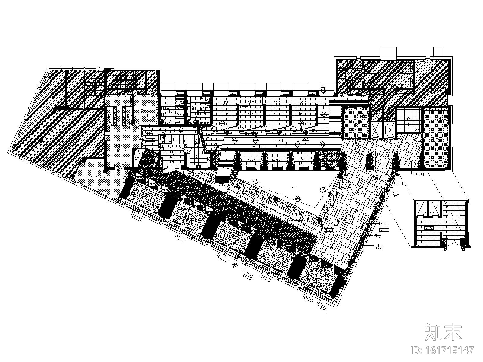 上海珠江铂世·外滩界​售楼处精装修施工图施工图下载【ID:161715147】