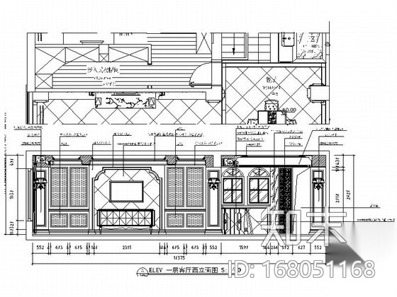 [宁波]梅墟核心区简欧双层别墅装修图（含效果）cad施工图下载【ID:168051168】