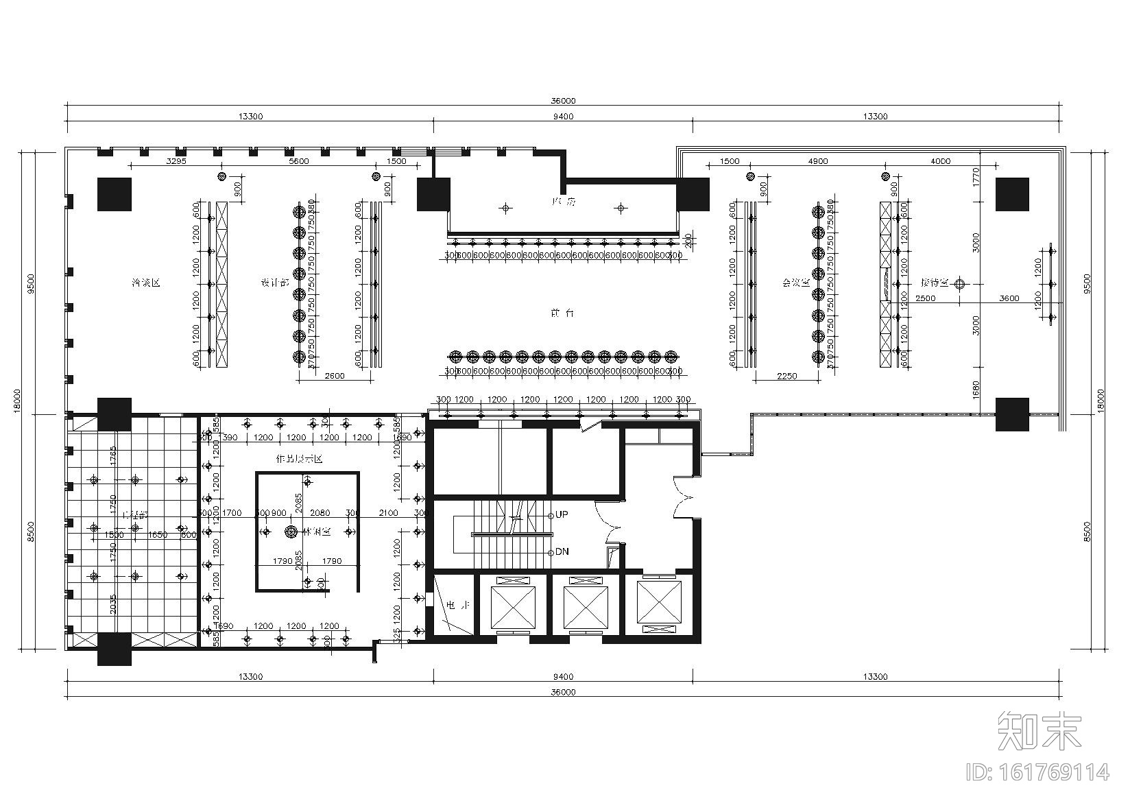 [山东]临沂叙品办公室装饰施工图+实景拍摄cad施工图下载【ID:161769114】