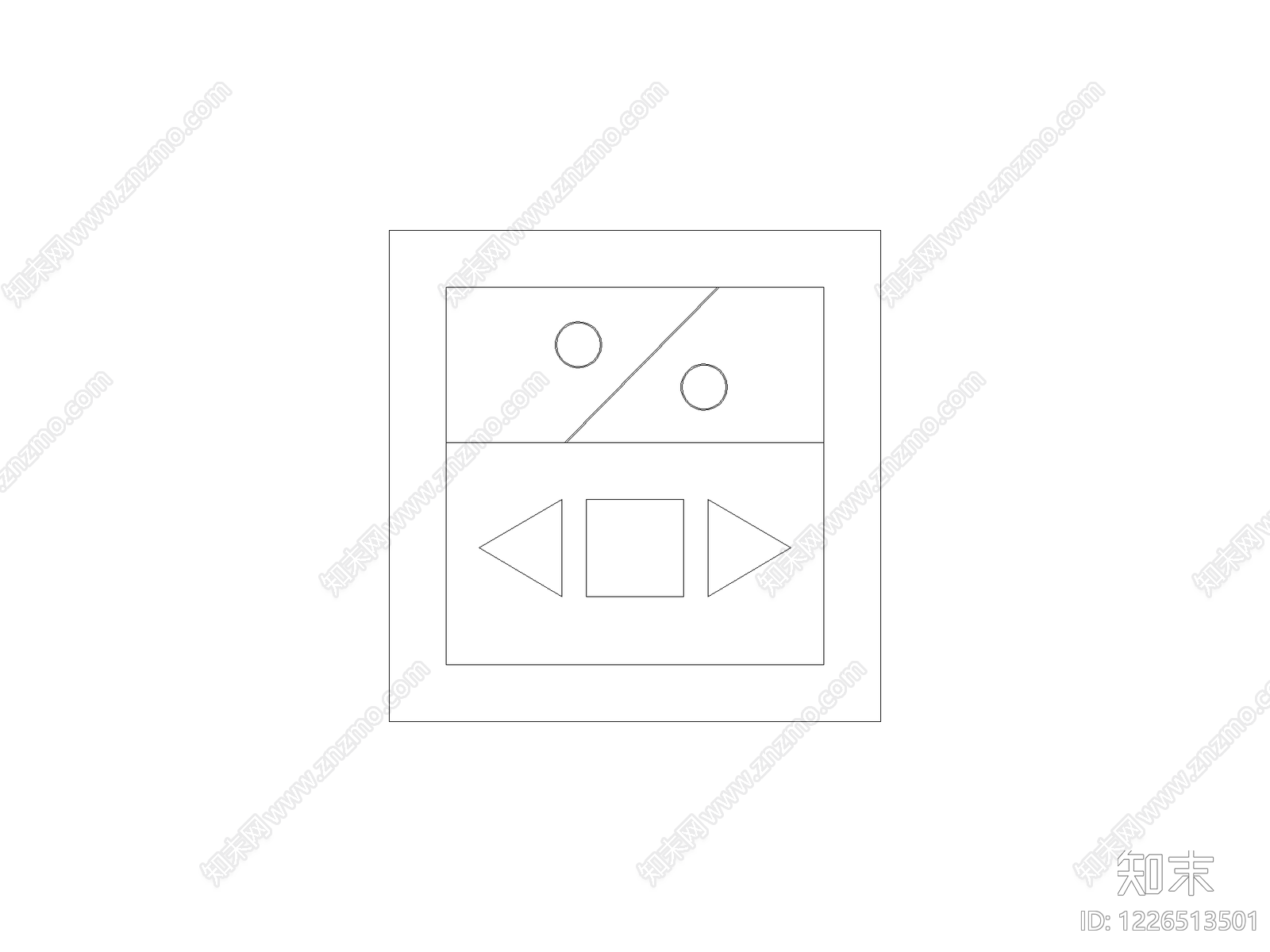 开关插座cad施工图下载【ID:1226513501】