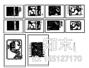 三种花园庭院景观设计图施工图下载【ID:165127170】