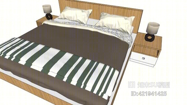 床SU模型下载【ID:421941425】