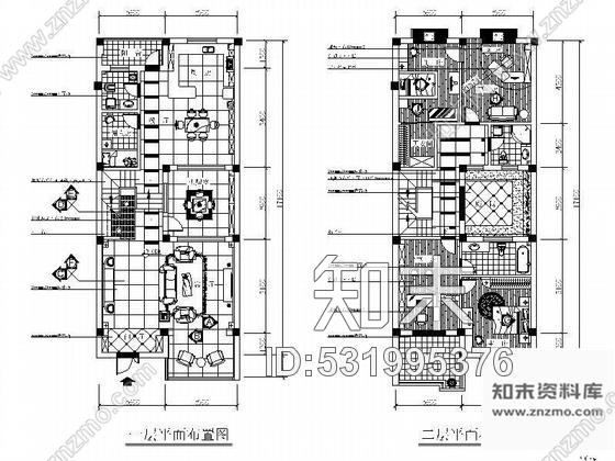 施工图武汉四层别墅设计图cad施工图下载【ID:531995376】