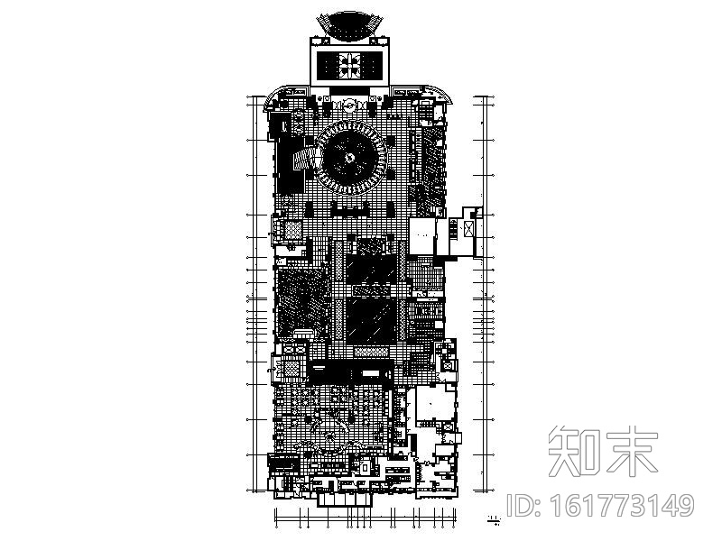 [上海]知名集团奢华五星级酒店室内设计施工图（含高清...cad施工图下载【ID:161773149】