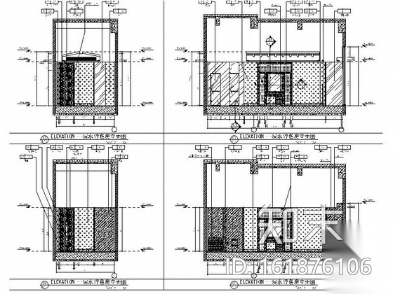 [西藏]时尚度假酒店水疗包房装修施工图（含效果图）cad施工图下载【ID:161876106】