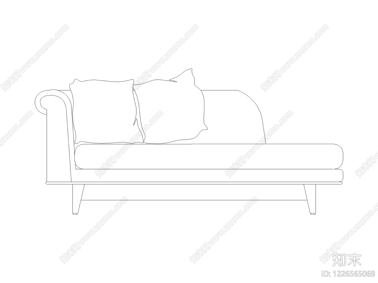 沙发cad施工图下载【ID:1226565069】