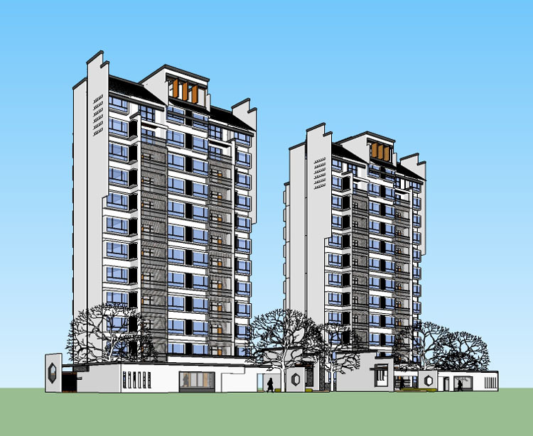 10套新中式高层住宅SU精模cad施工图下载【ID:149547136】