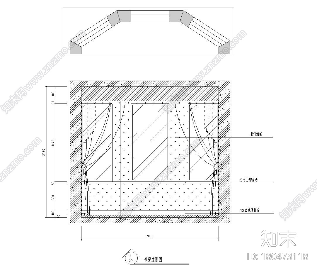 现代中式风格150㎡跃层公寓住宅装修施工图施工图下载【ID:180473118】