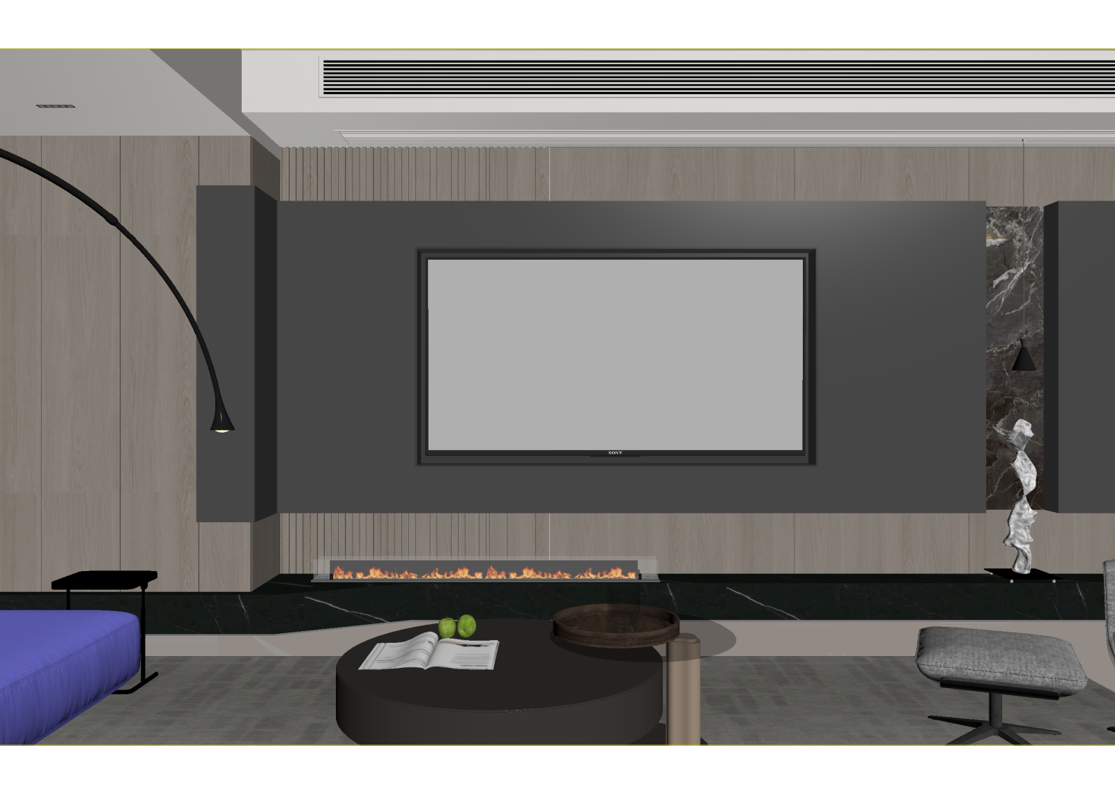 现代影音室3D模型下载【ID:1214432514】