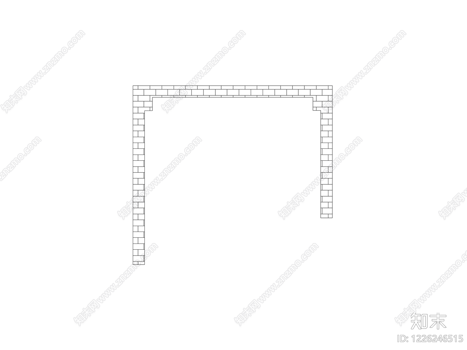 现代背景墙CAD图纸