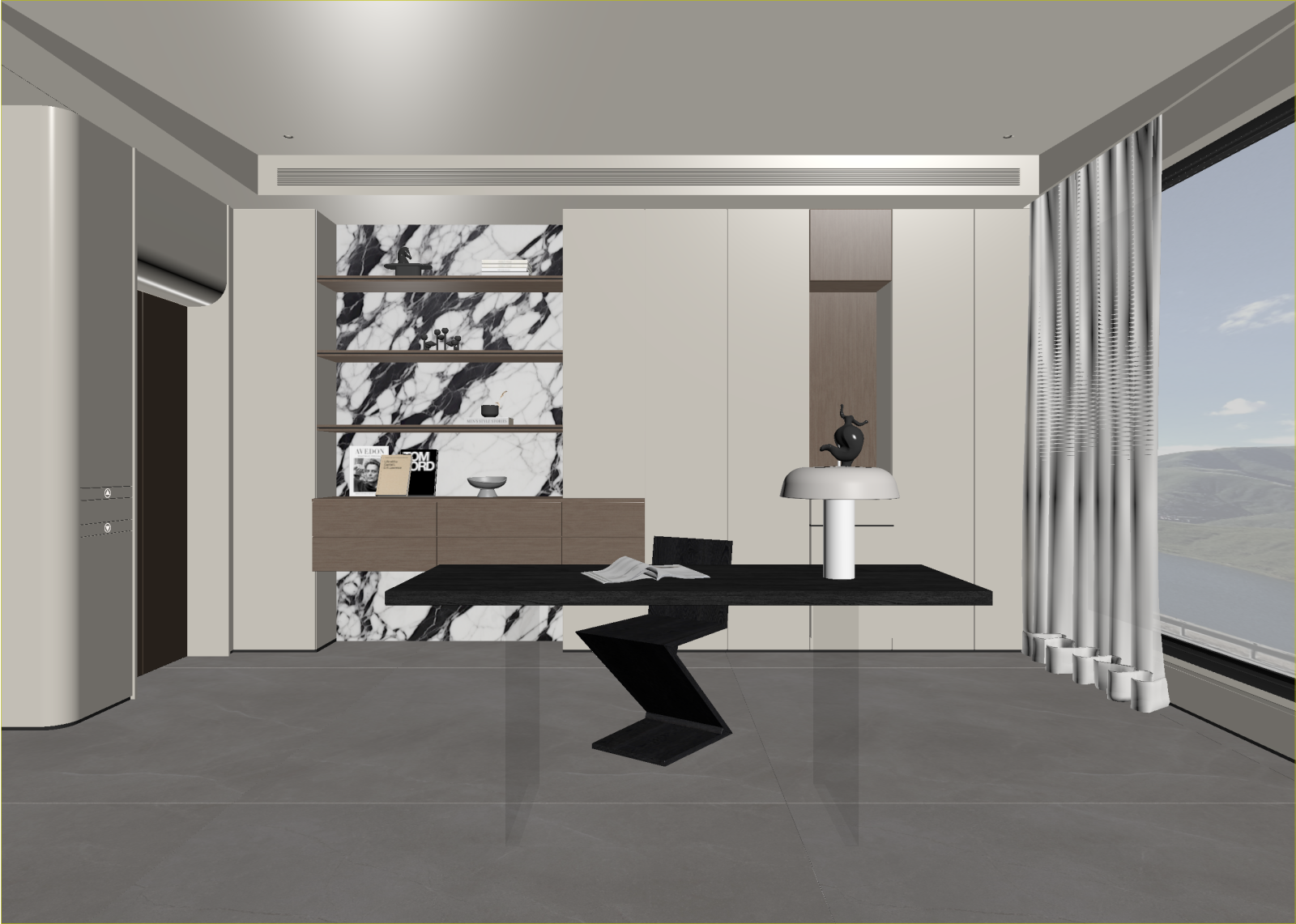 现代办公室3D模型下载【ID:1214993095】