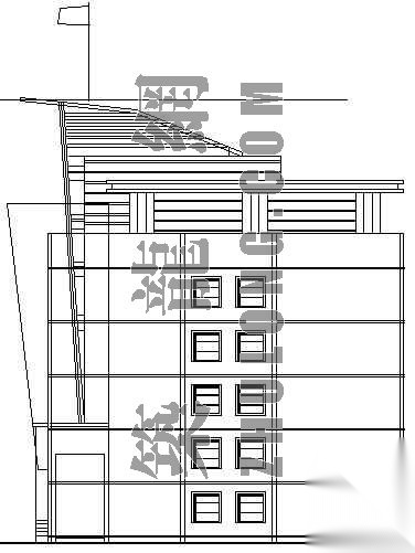 某监狱宿舍建筑设计方案cad施工图下载【ID:166820126】