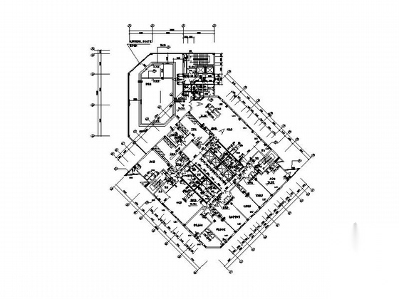 [宁波]五星级高层框架筒体式酒店建筑施工图cad施工图下载【ID:167515177】