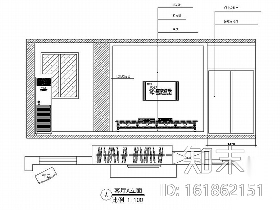 [四川]田园风情两居室室内装修施工图（含效果）cad施工图下载【ID:161862151】