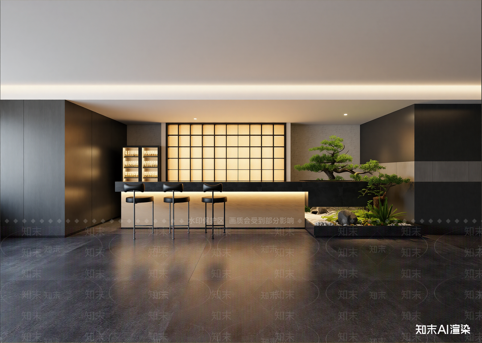 现代茶馆3D模型下载【ID:1215181074】