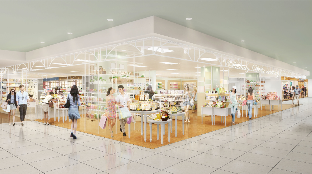 [广东]广州东方宝泰购物广场精品超市施工图cad施工图下载【ID:164840177】