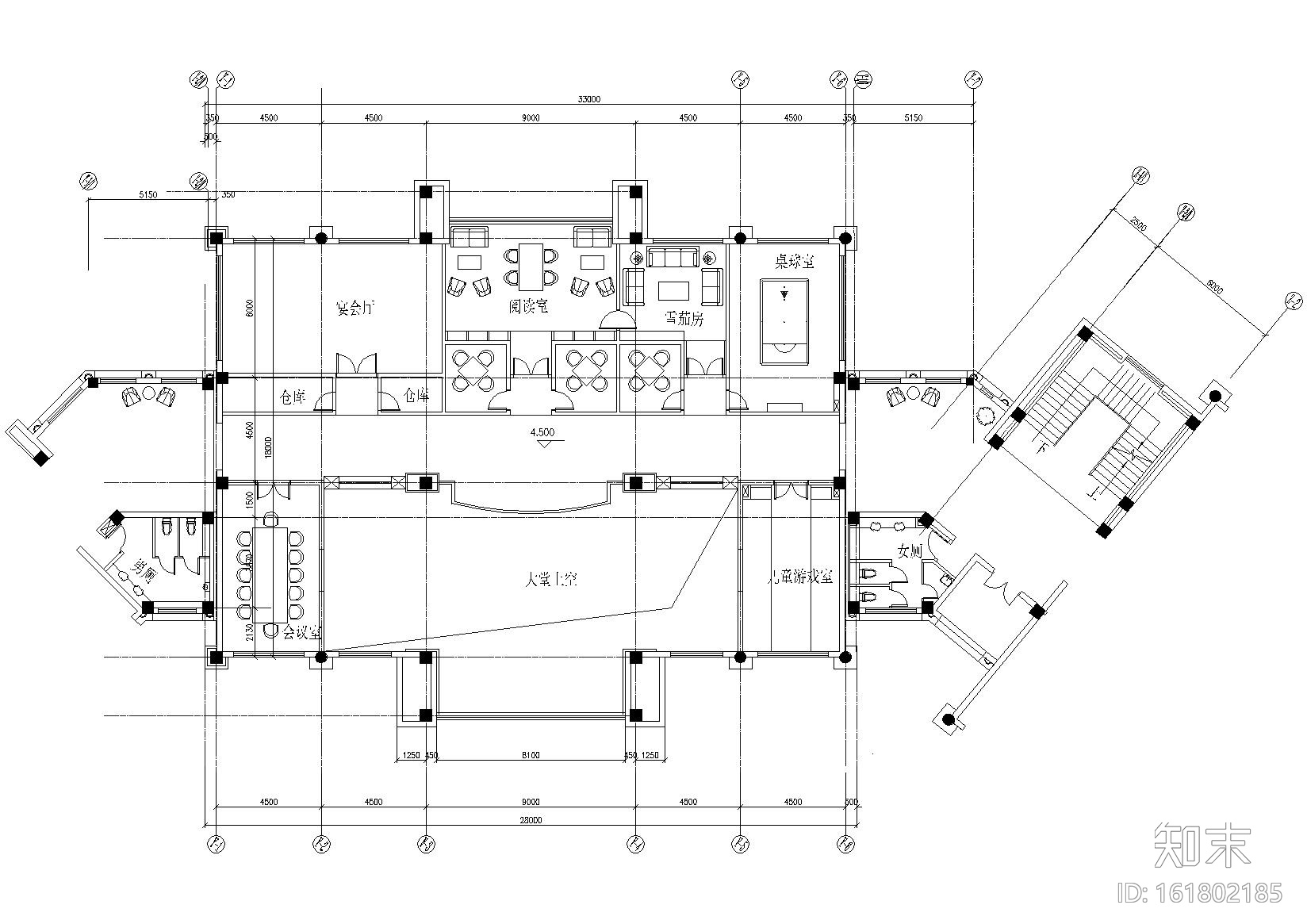 ​[苏州]梁景华_都市华庭会所项目施工图cad施工图下载【ID:161802185】