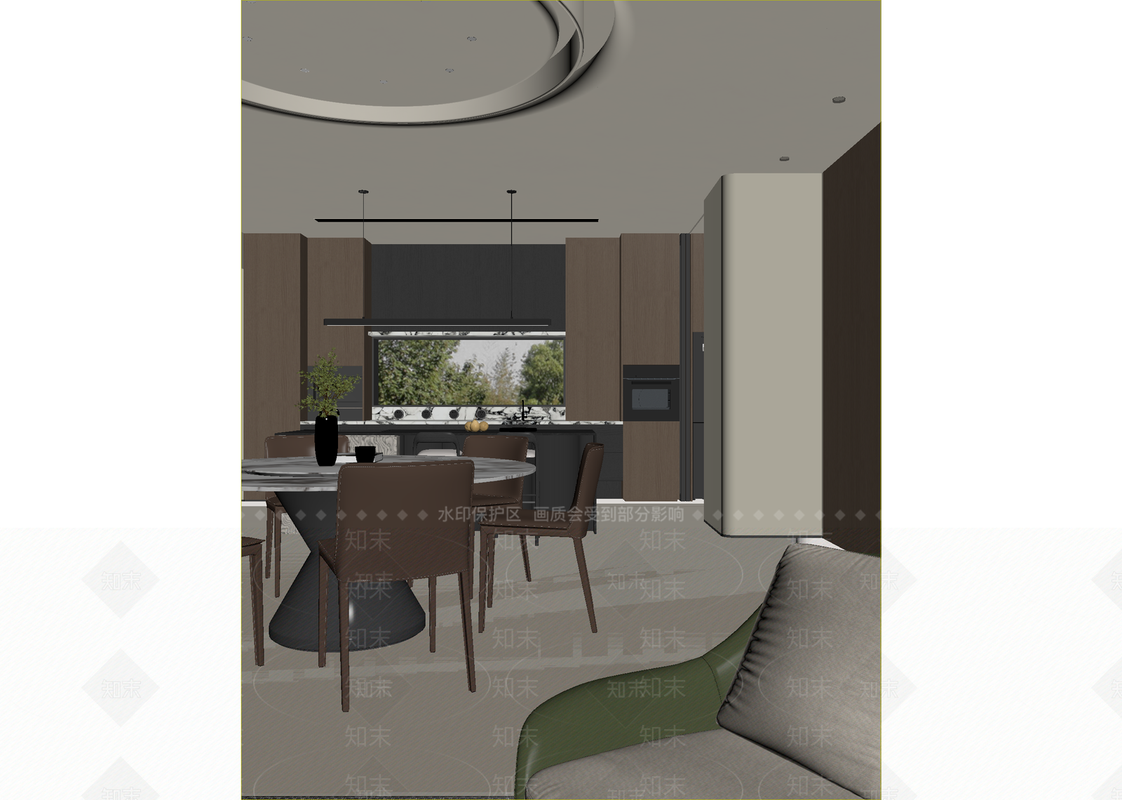现代客餐厅3D模型下载【ID:1215183238】