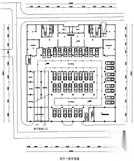 某四层商场建筑平面方案施工图下载【ID:168483137】