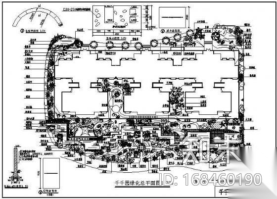 千千园绿化施工图cad施工图下载【ID:168460190】