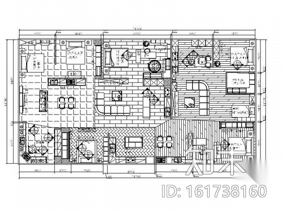 [广州]某家具专卖店装修施工图cad施工图下载【ID:161738160】