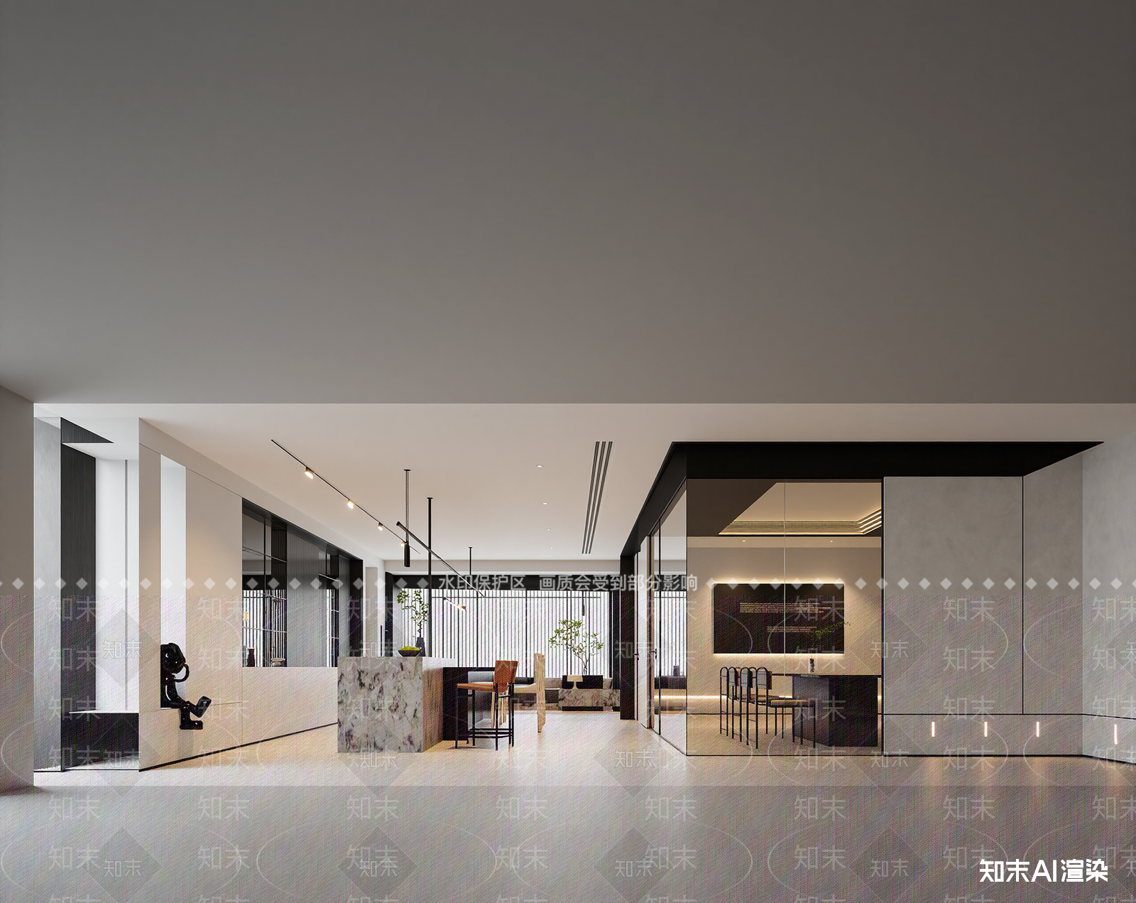 现代办公大厅3D模型下载【ID:1213994421】