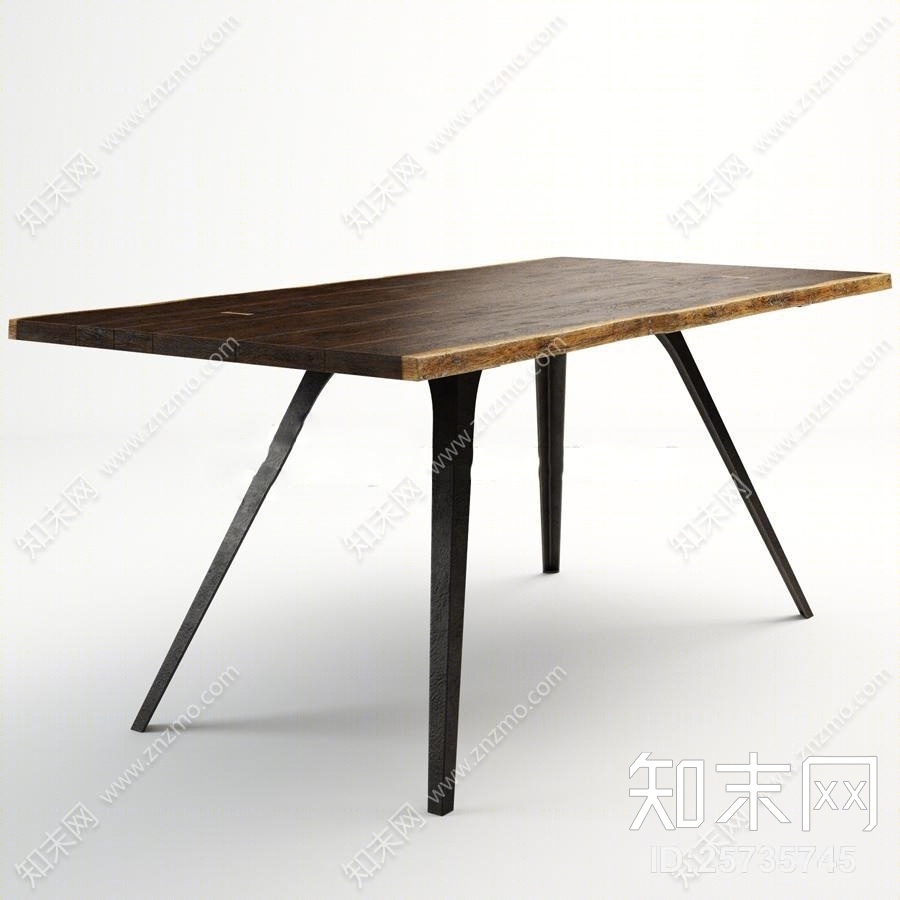 现代餐桌3D模型下载【ID:25735745】