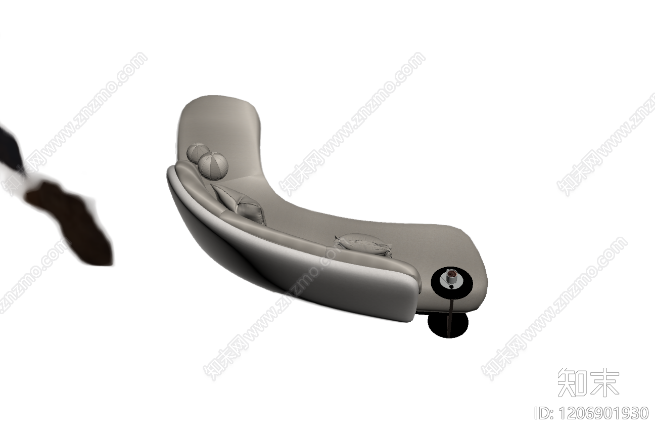 现代弧形沙发组合3D模型下载【ID:1206901930】