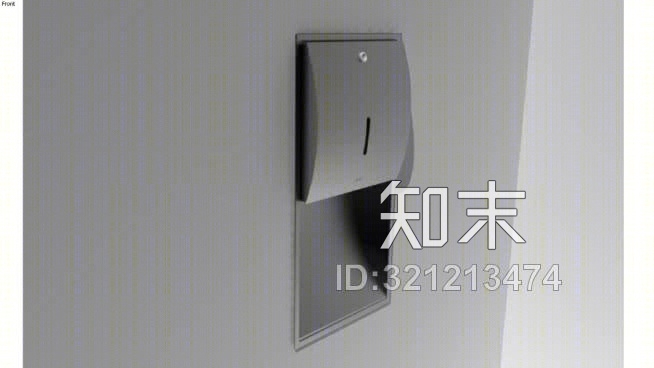 STRX600型凹面纸巾分配器SU模型下载【ID:321213474】