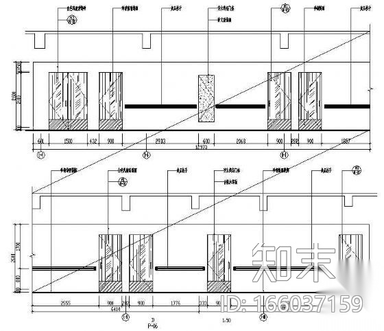 某医院病房大楼装修图纸cad施工图下载【ID:166037159】