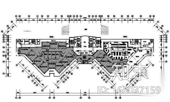 某医院病房大楼装修图纸cad施工图下载【ID:166037159】