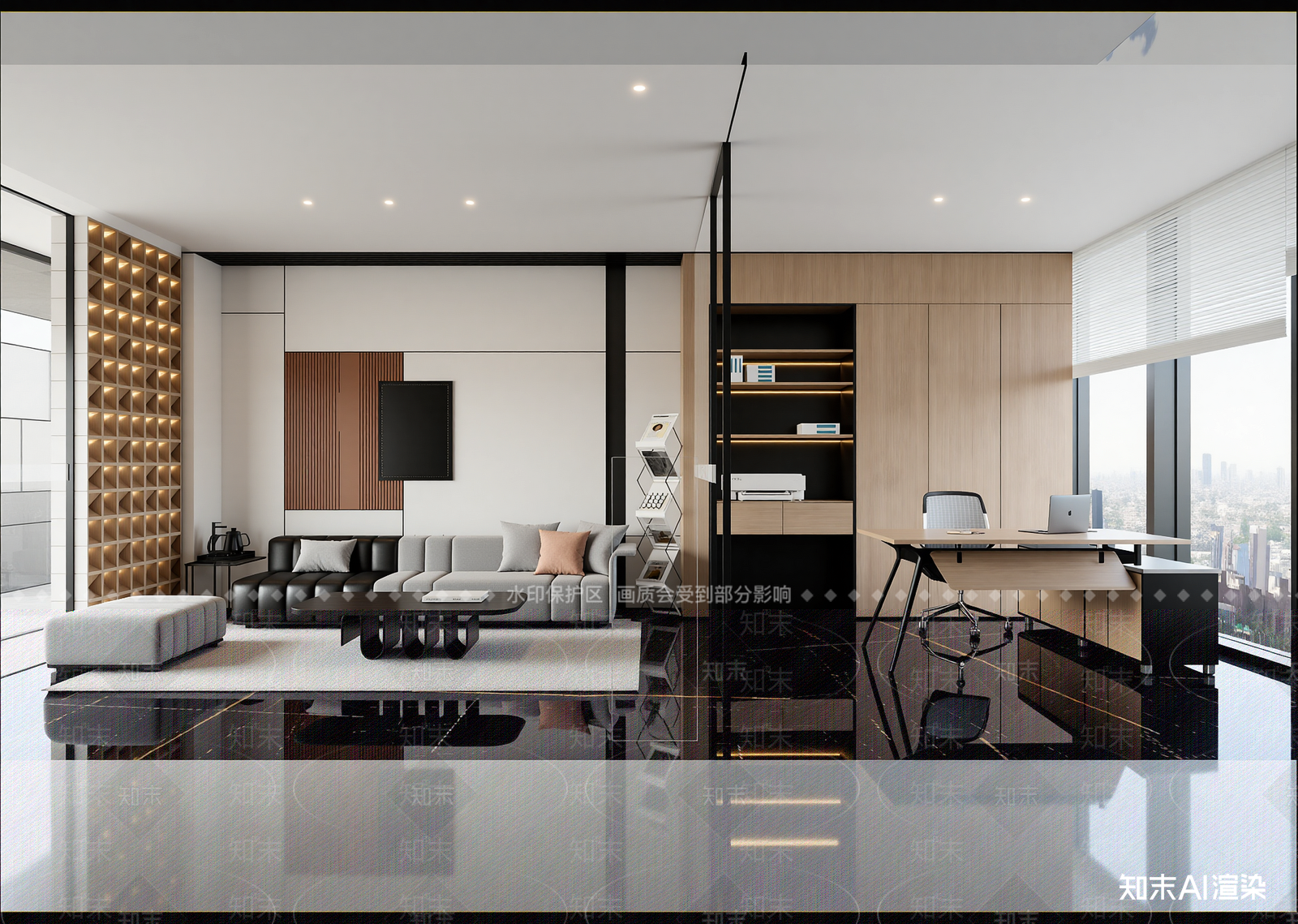 现代办公室3D模型下载【ID:1214628921】
