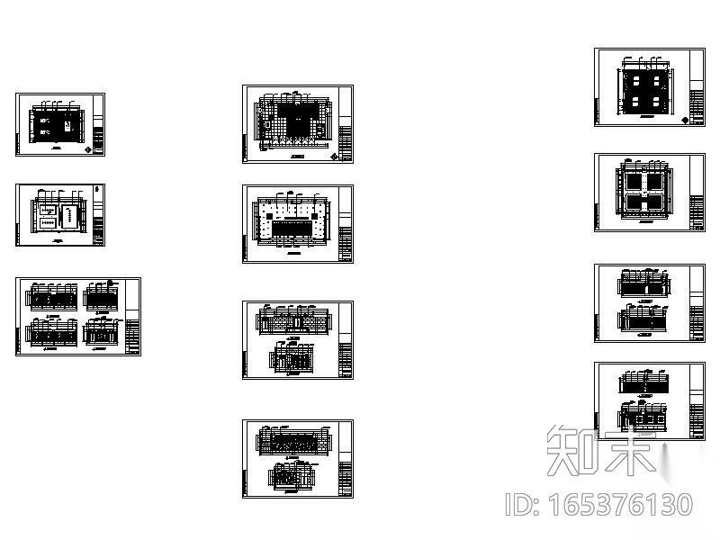 [内蒙古]某文化活动中心装修图（含效果）施工图下载【ID:165376130】