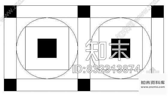 图块/节点铺地花纹图块17cad施工图下载【ID:832313874】
