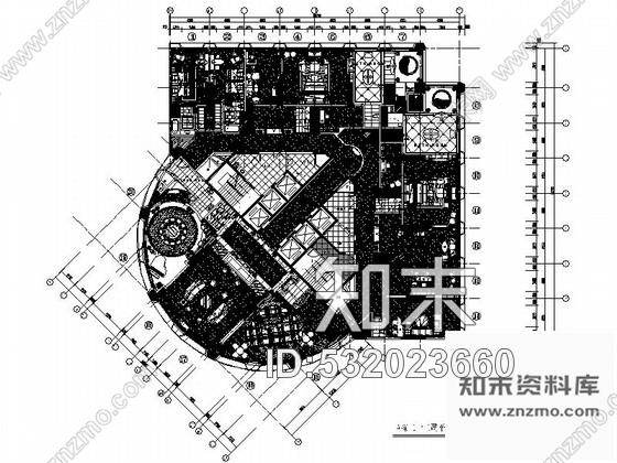施工图广东高档现代风格五星酒店总统套房室内施工图cad施工图下载【ID:532023660】