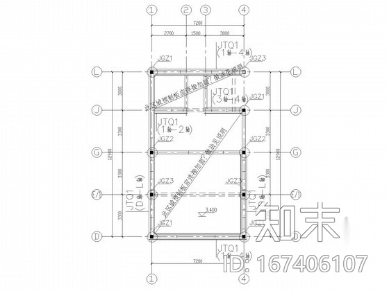 [上海]小学校舍抗震加固工程施工图cad施工图下载【ID:167406107】