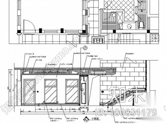 [上海]特色花园双层别墅样板房室内装修图（含实景）cad施工图下载【ID:180831179】