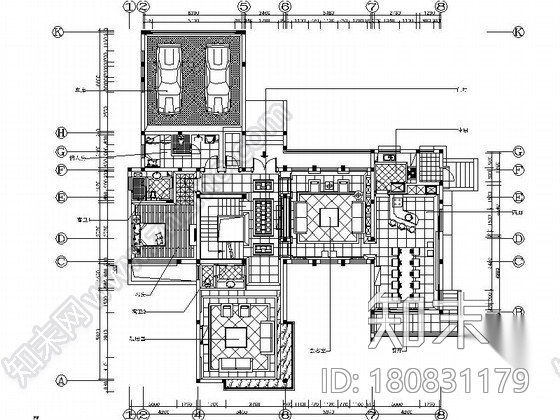 [上海]特色花园双层别墅样板房室内装修图（含实景）cad施工图下载【ID:180831179】