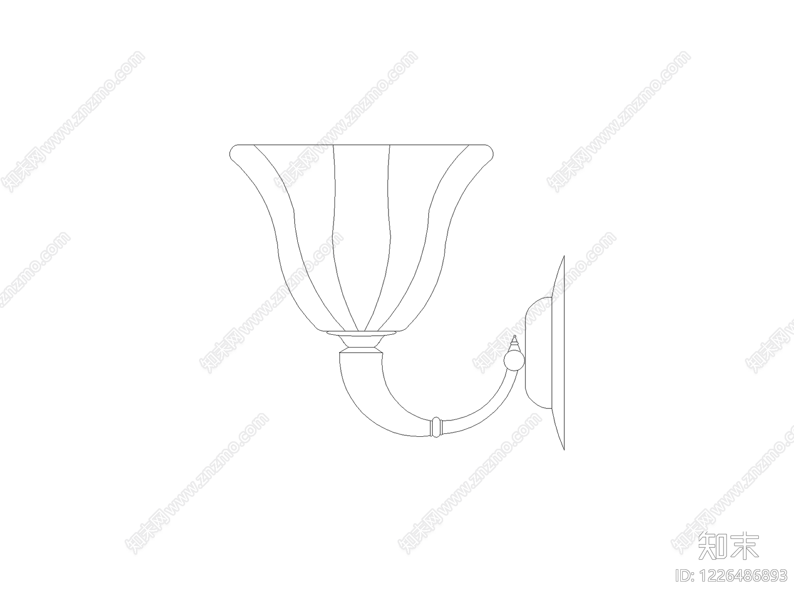 灯具图块cad施工图下载【ID:1226486893】