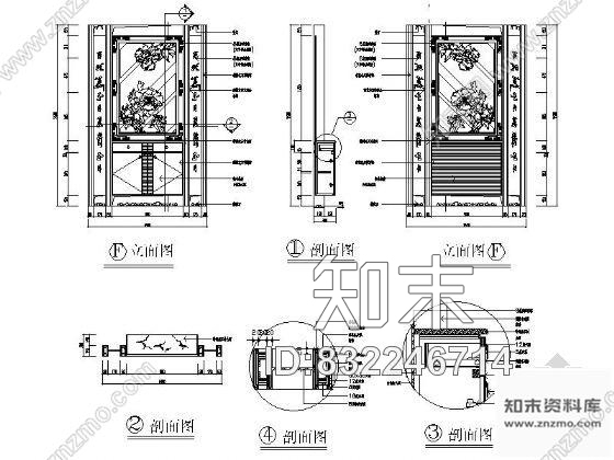 图块/节点玄关详图cad施工图下载【ID:832246714】