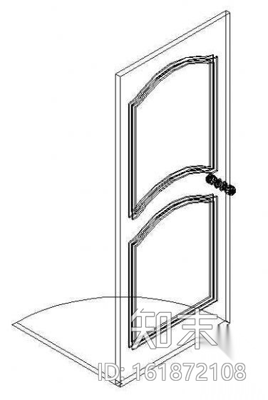 门CAD模型图块cad施工图下载【ID:161872108】