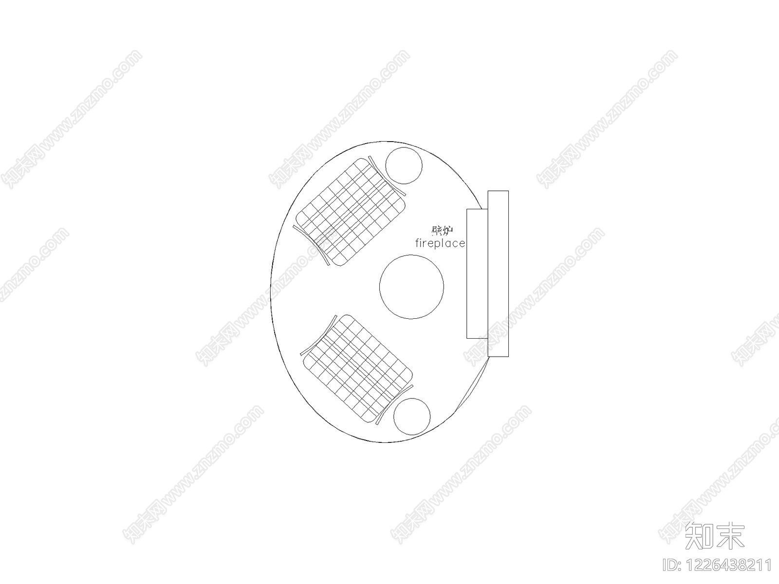 工装办公家具图块cad施工图下载【ID:1226438211】
