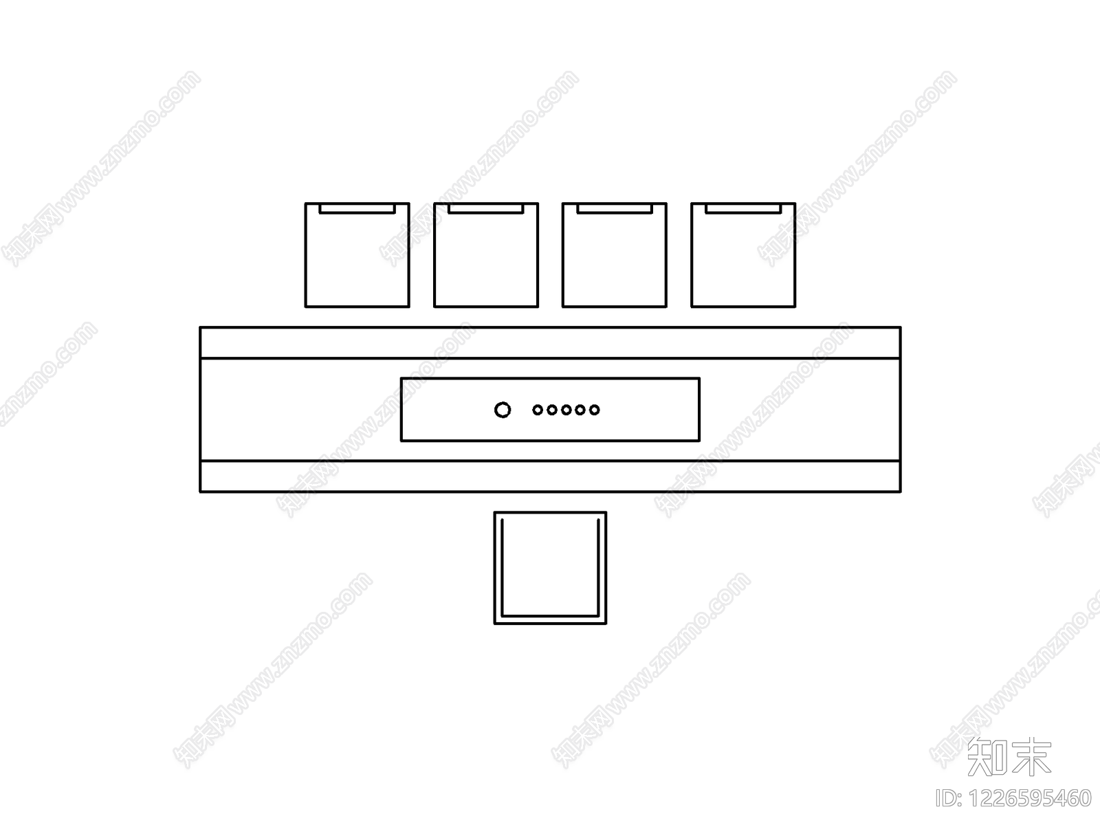 桌子cad施工图下载【ID:1226595460】
