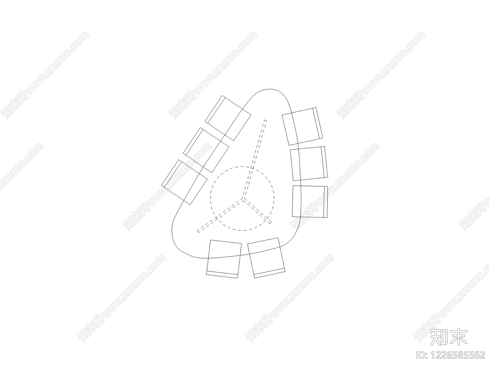 现代椅子CAD图纸